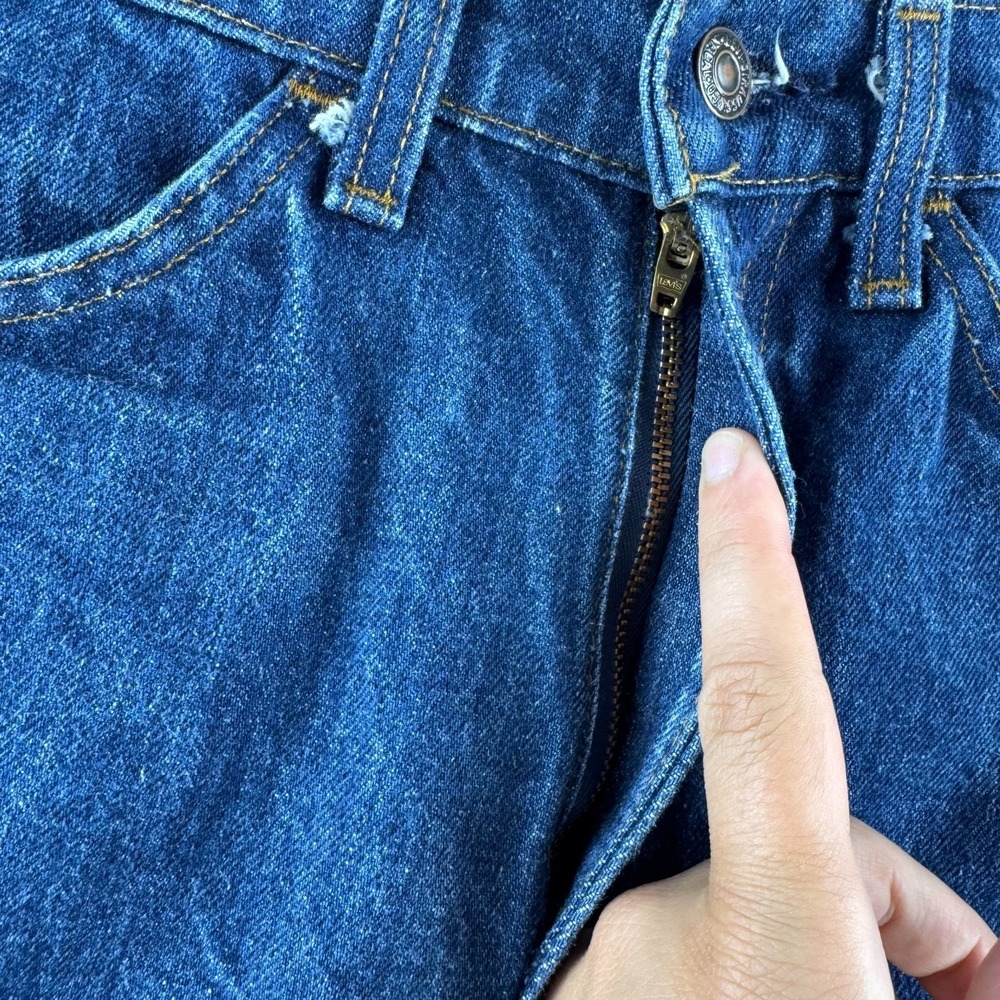 Vintage Levis Jeans Mens 30x32 (Fits 28x31) Orange Tab 80s 519 Straight USA MADE - Picture 4 of 16